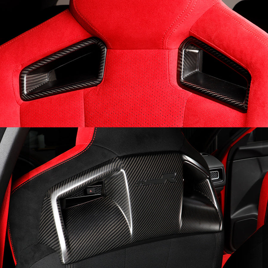 Create Carbon Dry Carbon FL5 Type R Front Seat Back Covers