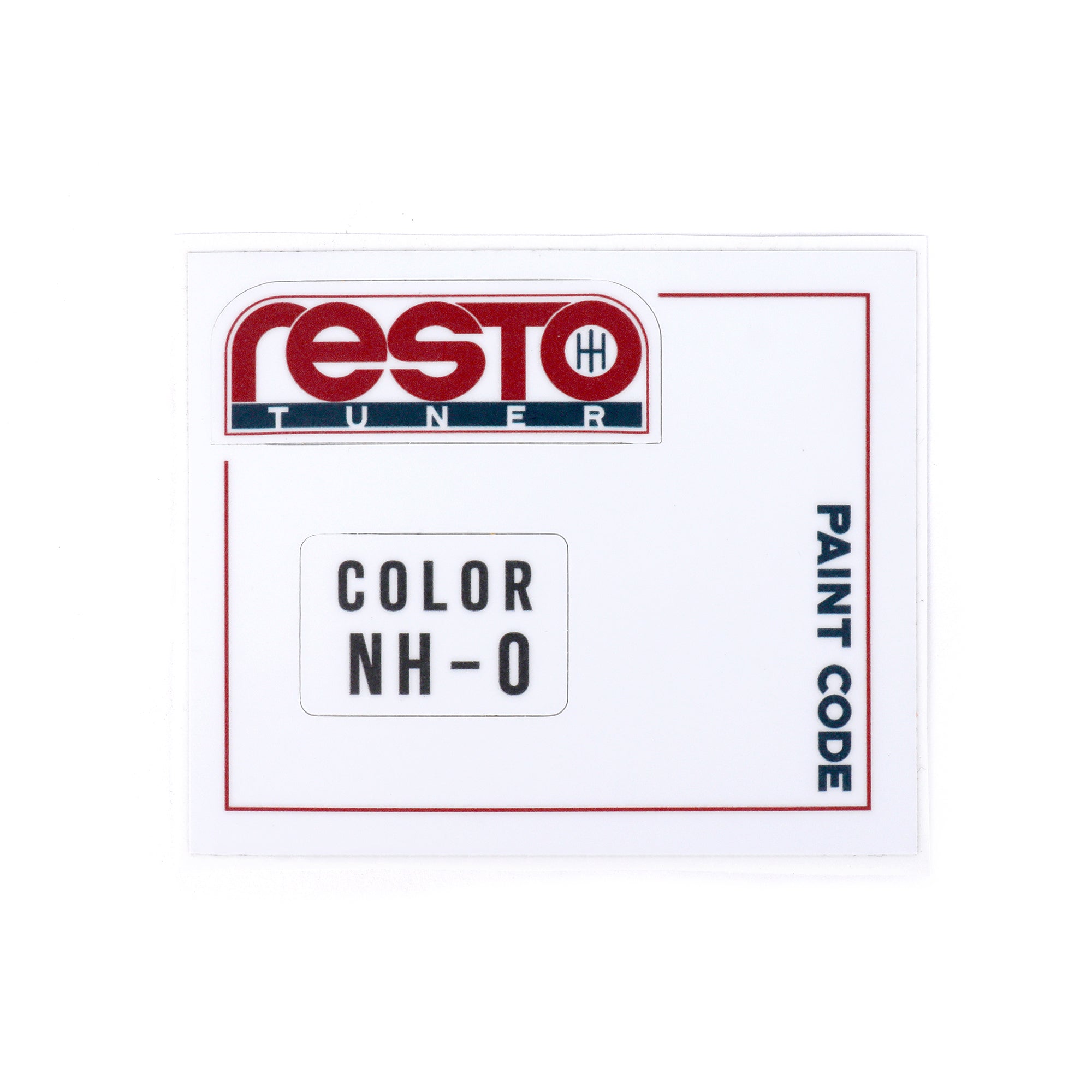 RestoTuner Honda Paint Code Replacement Decals