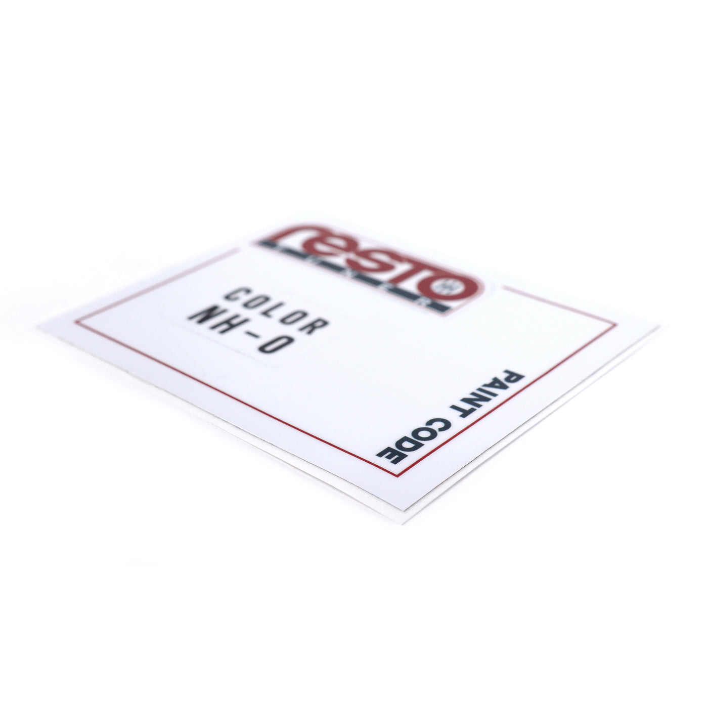 RestoTuner Honda Paint Code Replacement Decals