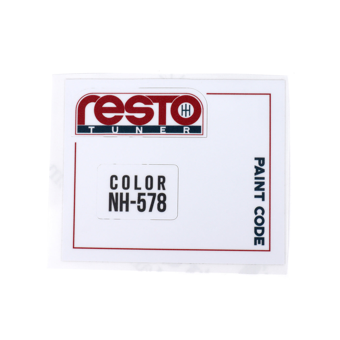 RestoTuner Honda Paint Code Replacement Decals