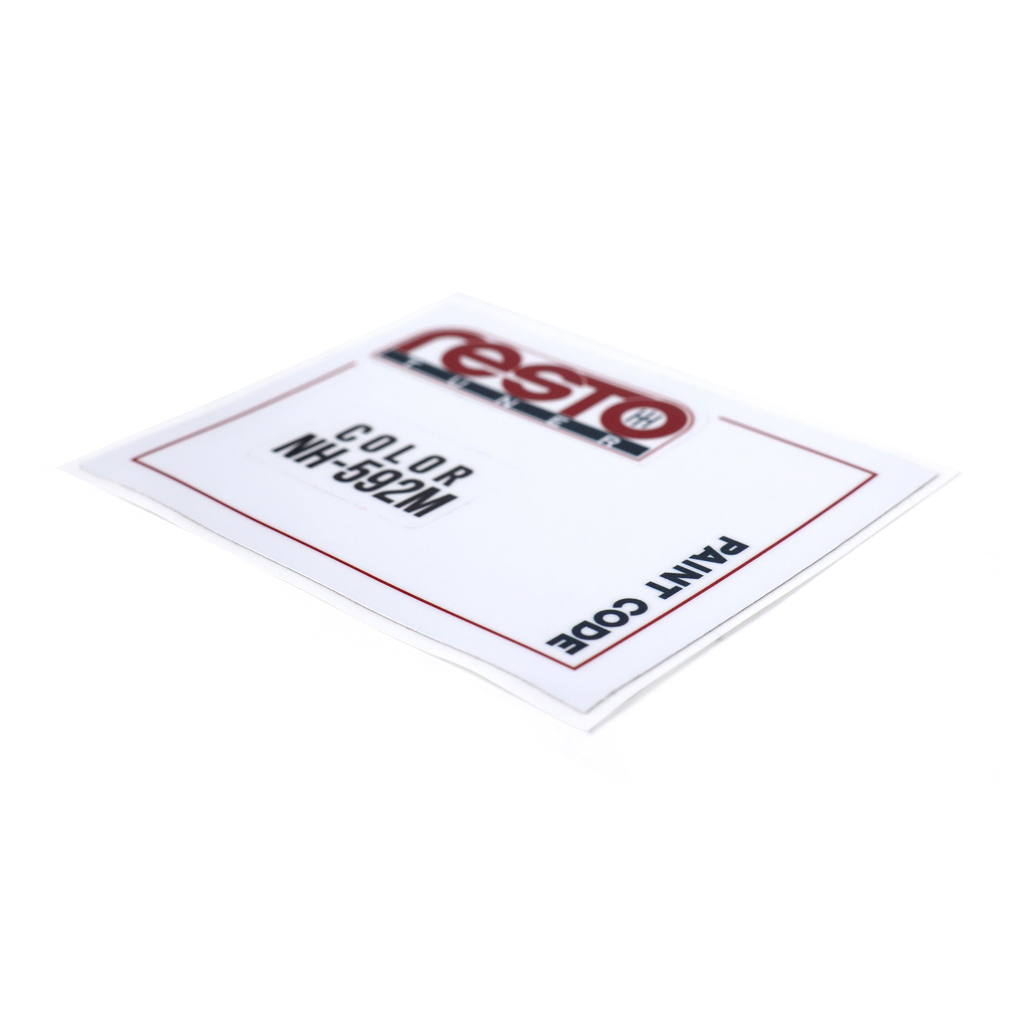 RestoTuner Honda Paint Code Replacement Decals