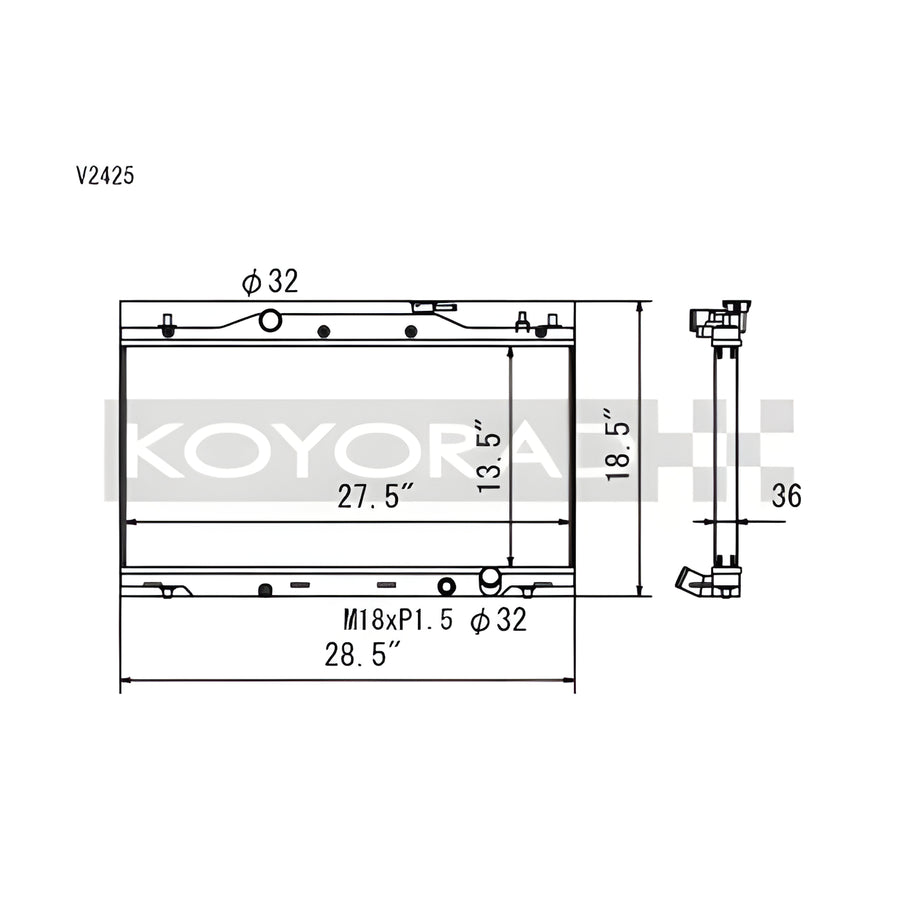 Koyo Radiator (02-06 Acura RSX)