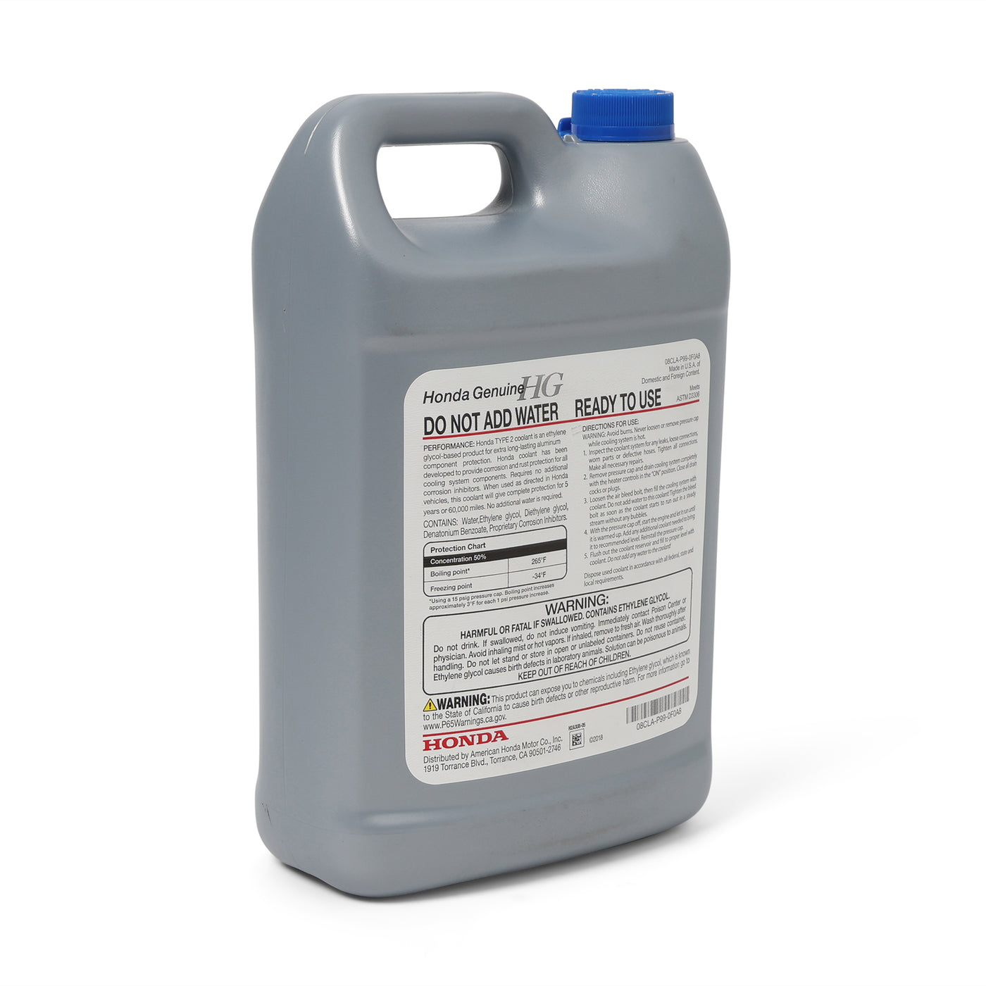 Honda Type 2 Anti-Freeze Engine Coolant OL999-09011